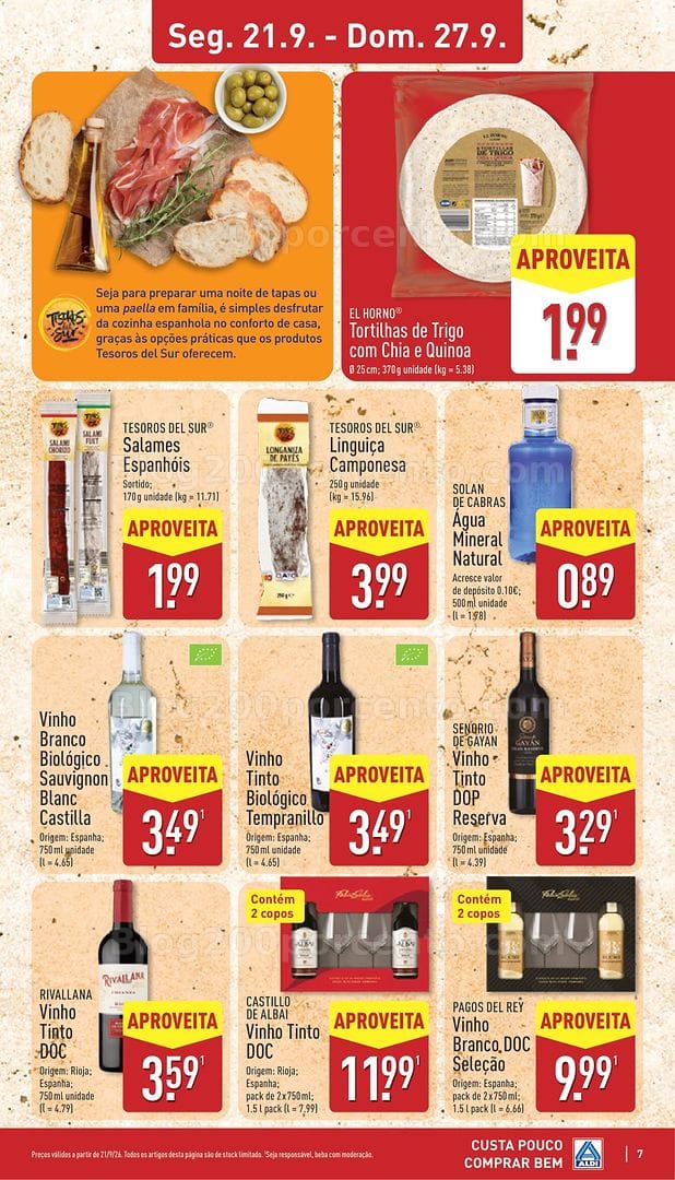 Antevisão Folheto ALDI Promoções de 21 a 27 setembro